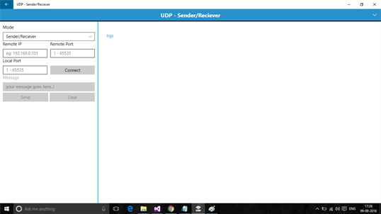 UDP - Sender/Reciever screenshot 2