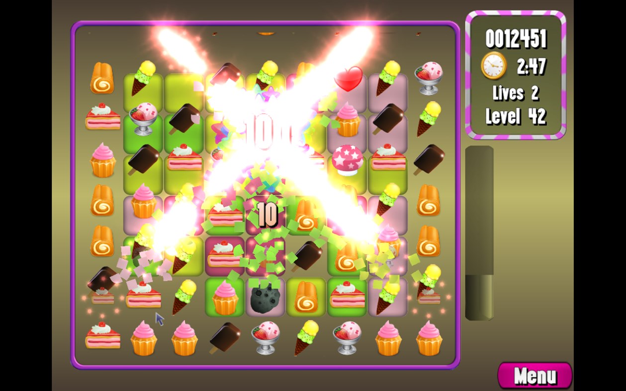 #5. Cake Match Puzzle (Windows) Podle: BovioSoft