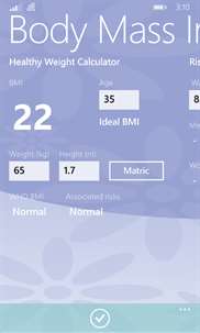 BMI Healthy Weight Calculator screenshot 4