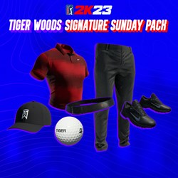 PGA TOUR 2K23 Tiger Woods Signature Sunday Pack