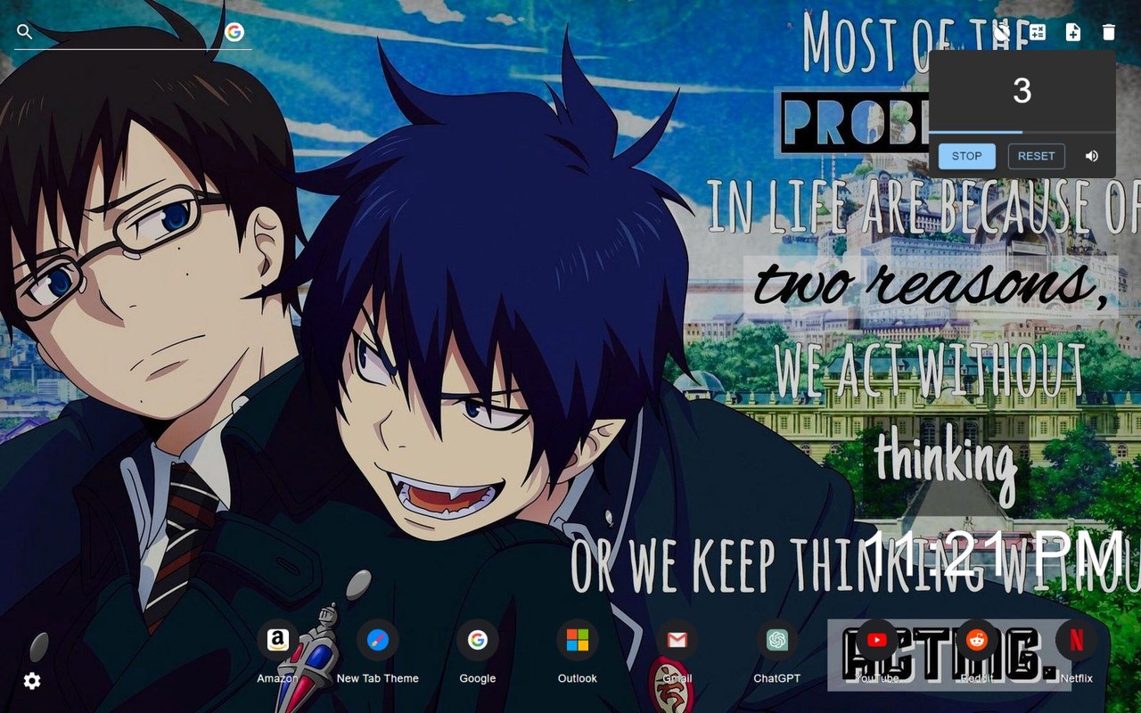 Anime Quotes Wallpaper New Tab
