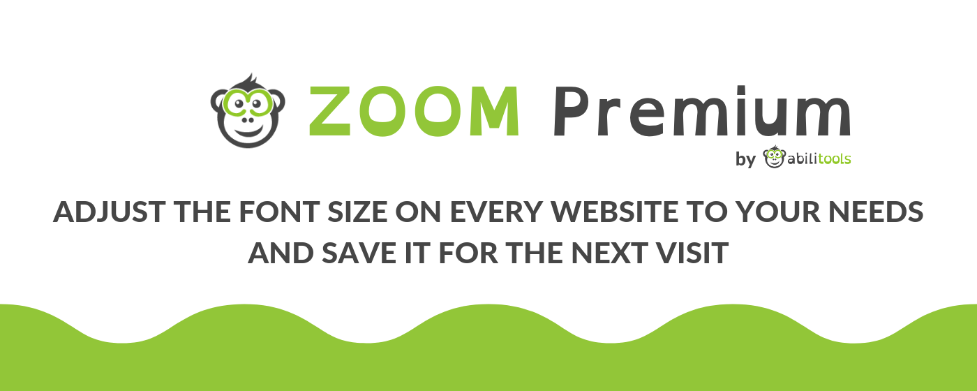 Text Zoom to increase font sizes marquee promo image