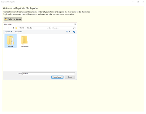 Duplicate File Reporter Screenshots 1