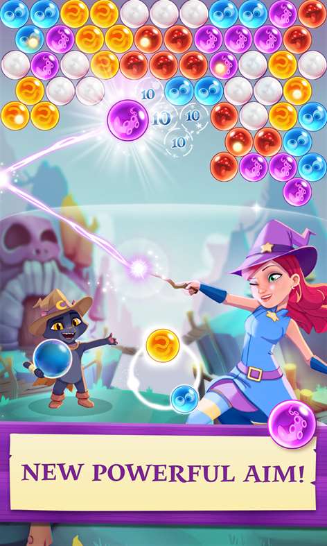 It's magic! Hop on your brooms and - Bubble Witch 3 Saga