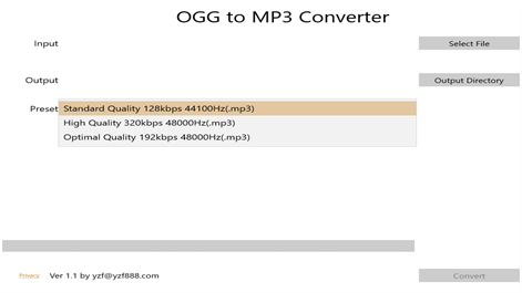 OGG to MP3 Converter Screenshots 1