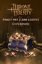 THRONE AND LIBERTY - Paket mit 2.500 Luzent (+375 Bonus)