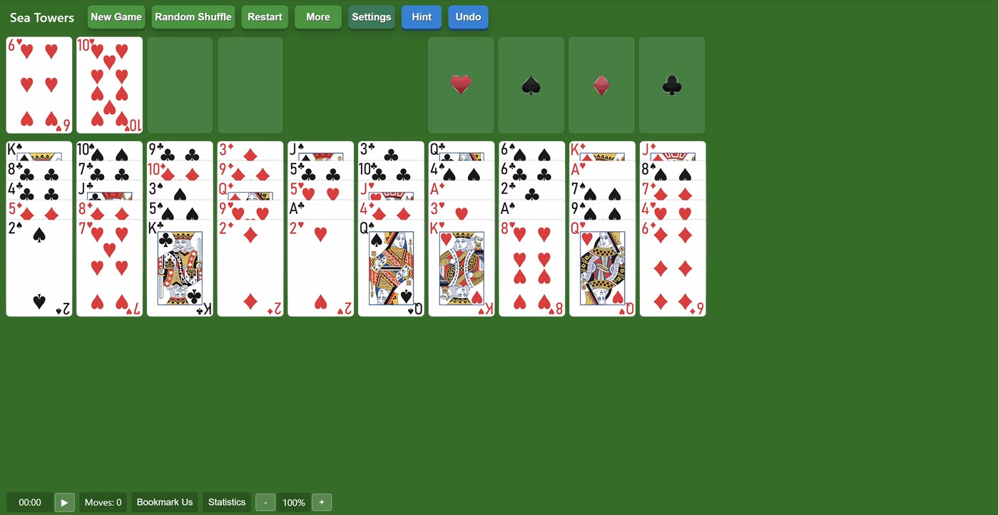 #1. Sea Towers Solitaire Solitairex (Windows) 由: Solitairen