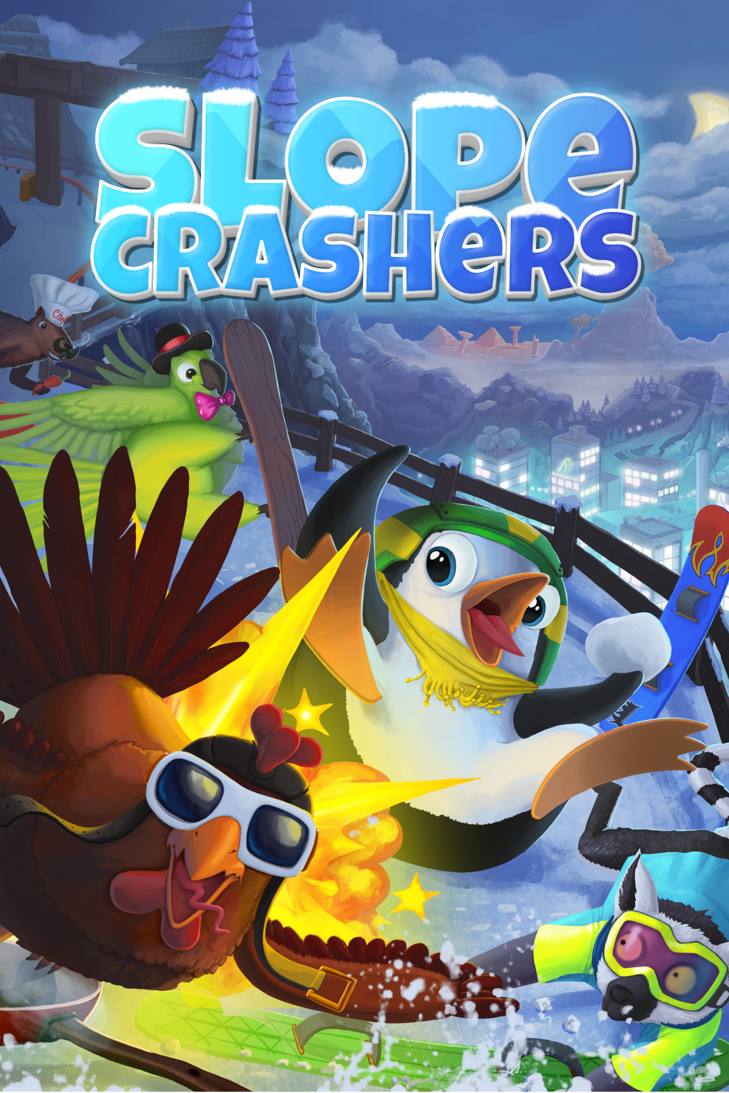 צילום תיבה של Slopecrashers