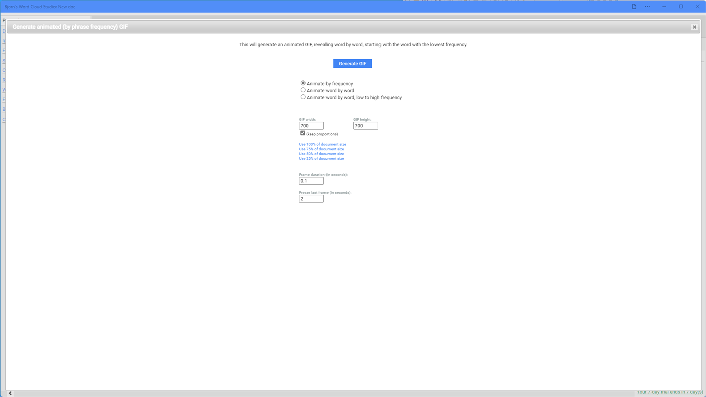 #5. Bjorn's Word Cloud Studio (Windows) Podle: Bjorn's Playground