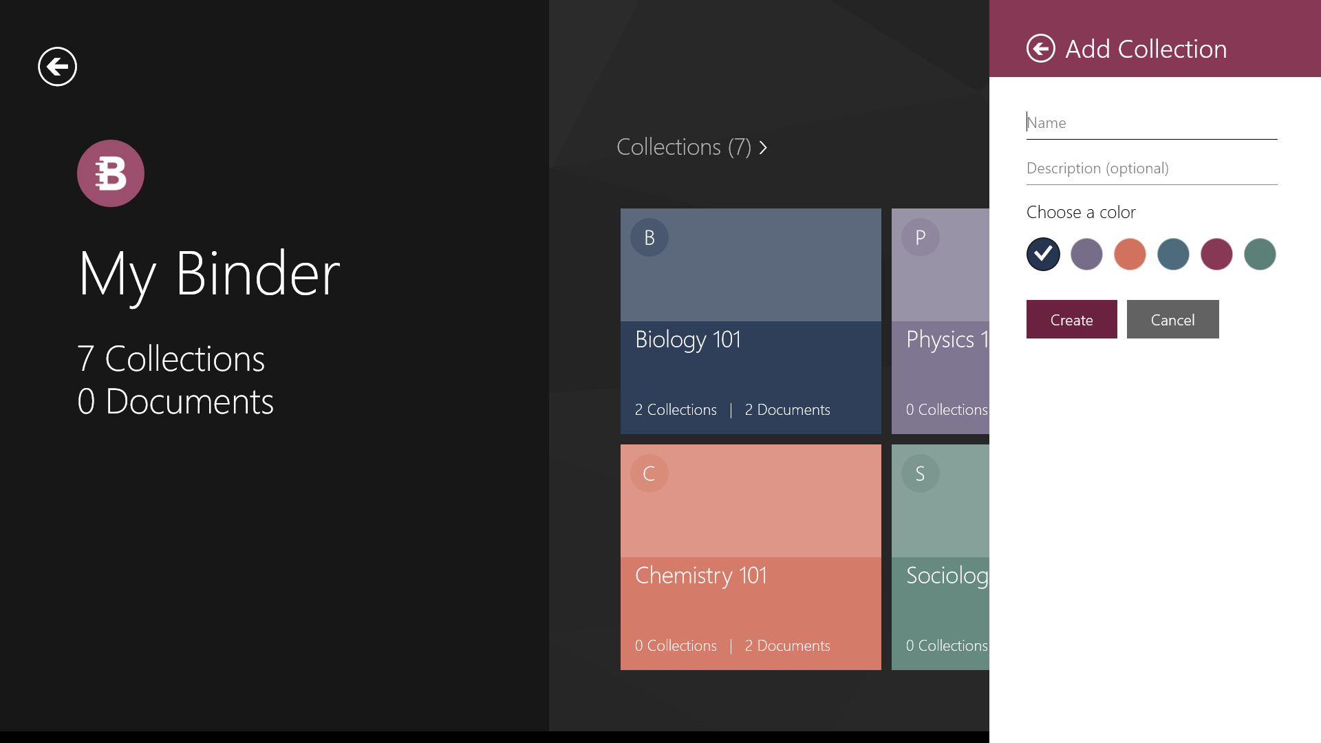 Binder for Windows 10