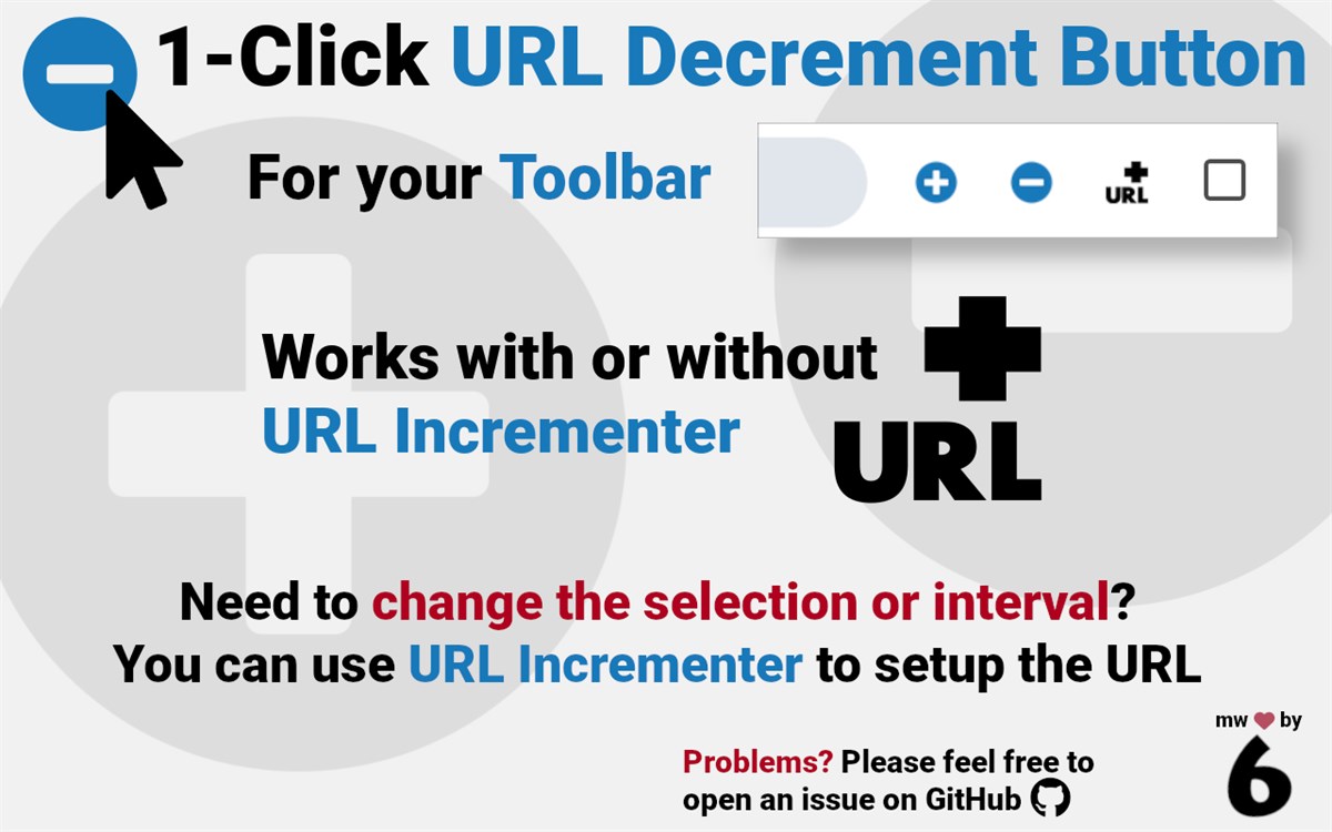 URL Decrement Button