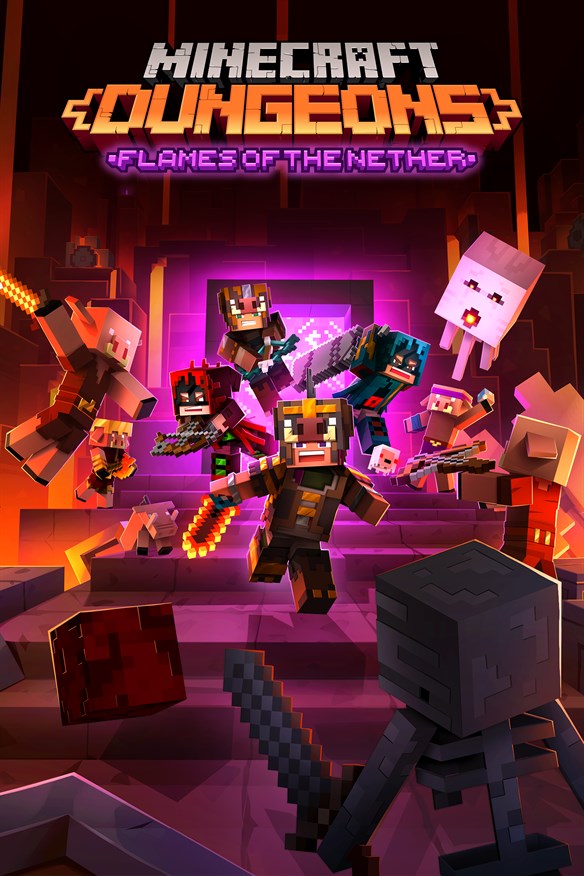 Minecraft Dungeons: Flames of the Nether Xbox Series X|S and Xbox One cover art