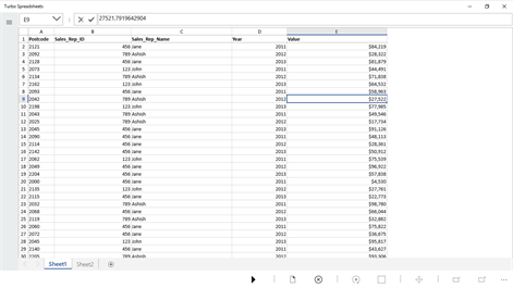 Turbo Spreadsheets Screenshots 1