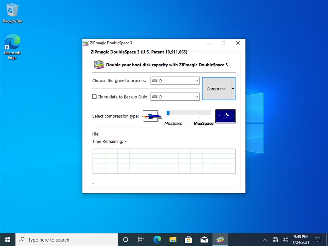 #1. DoubleSpace (Windows) بواسطة: ZIPmagic Software