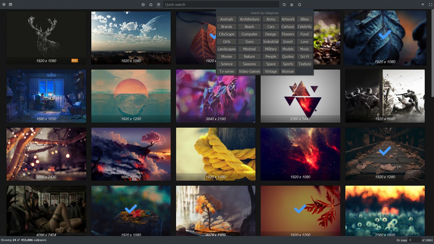 #4. Wonderwall Wallpaper Manager (Windows) 由: keshavnrj
