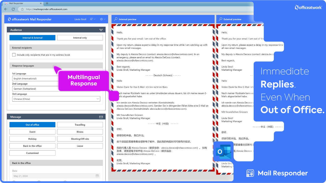 Snapshot 1 of officeatwork | Mail Responder
