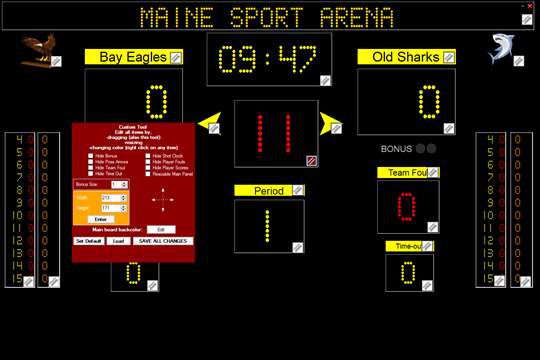 Eguasoft Basketball Scoreboard screenshot 7