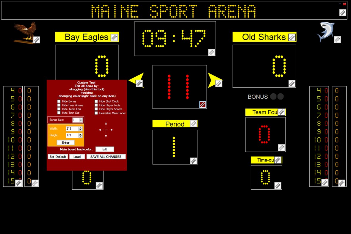 #7. Eguasoft Basketball Scoreboard (Windows) By: Eguasoft
