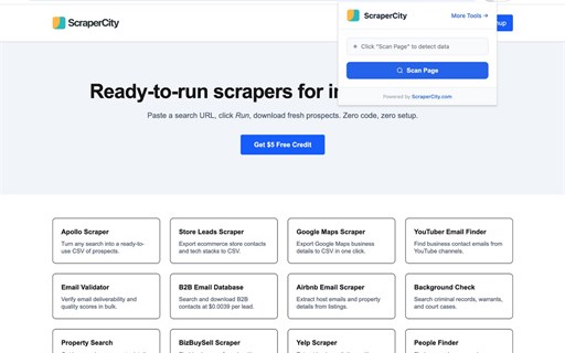 ScraperCity - Data Scraper & Table Extractor
