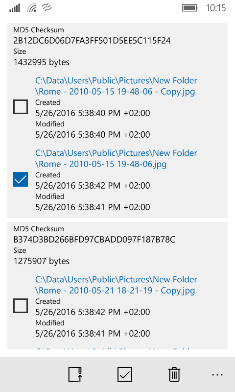 Deduplicator screenshot