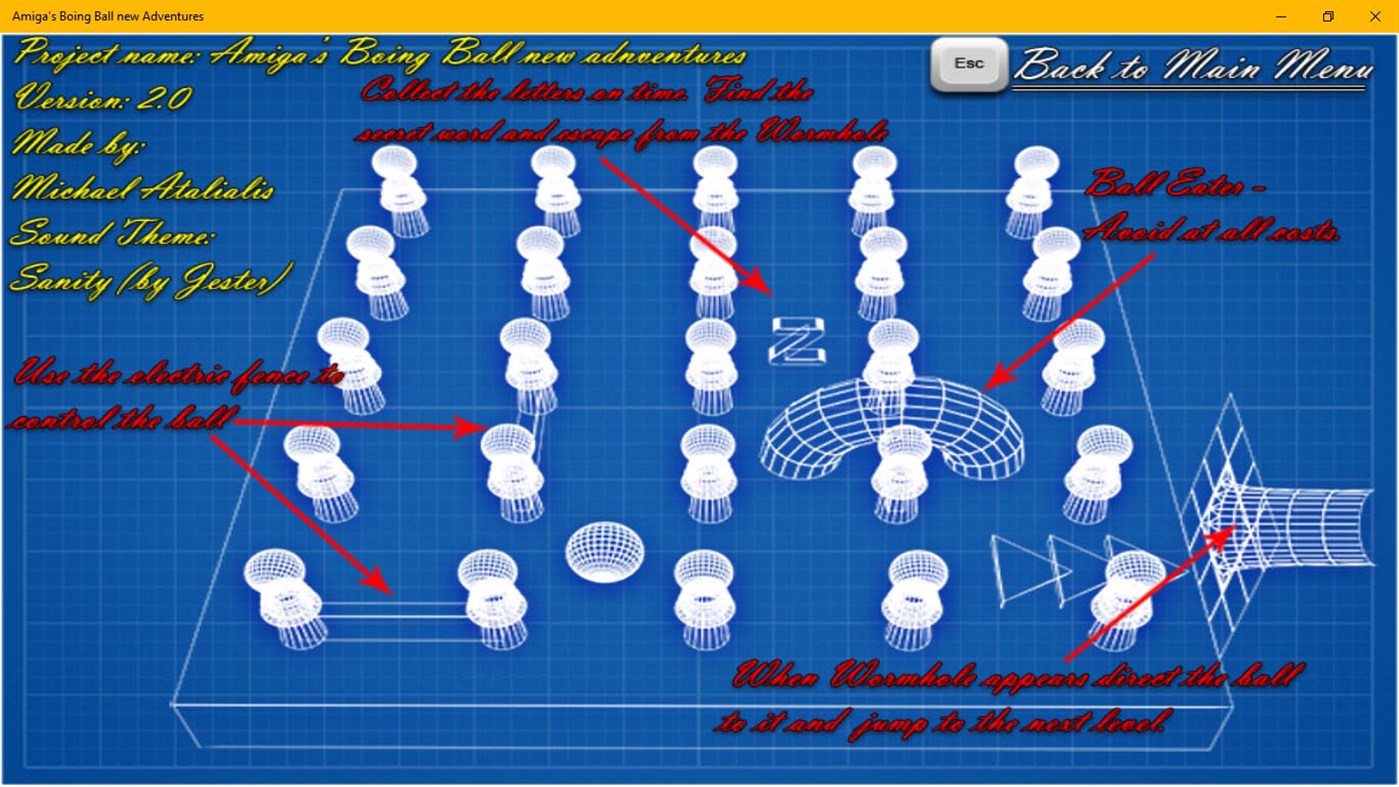 #2. Amiga's Boing Ball new Adventures (Windows) Podle: Michael Atalialis