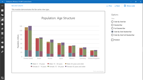 DevExpress Windows 10 UWP Controls Demo Screenshots 2