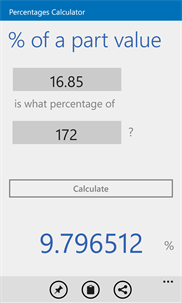 Percentages Calculator screenshot 3