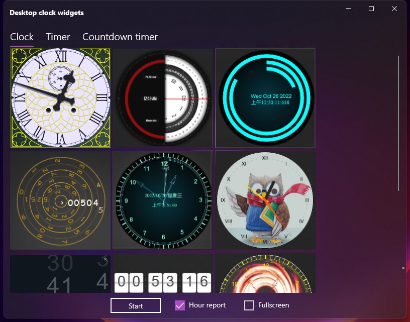 Desktop clock widgets - Microsoft Apps