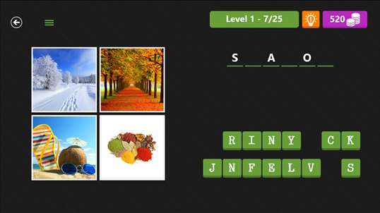 Word Game 4 Pics screenshot 3