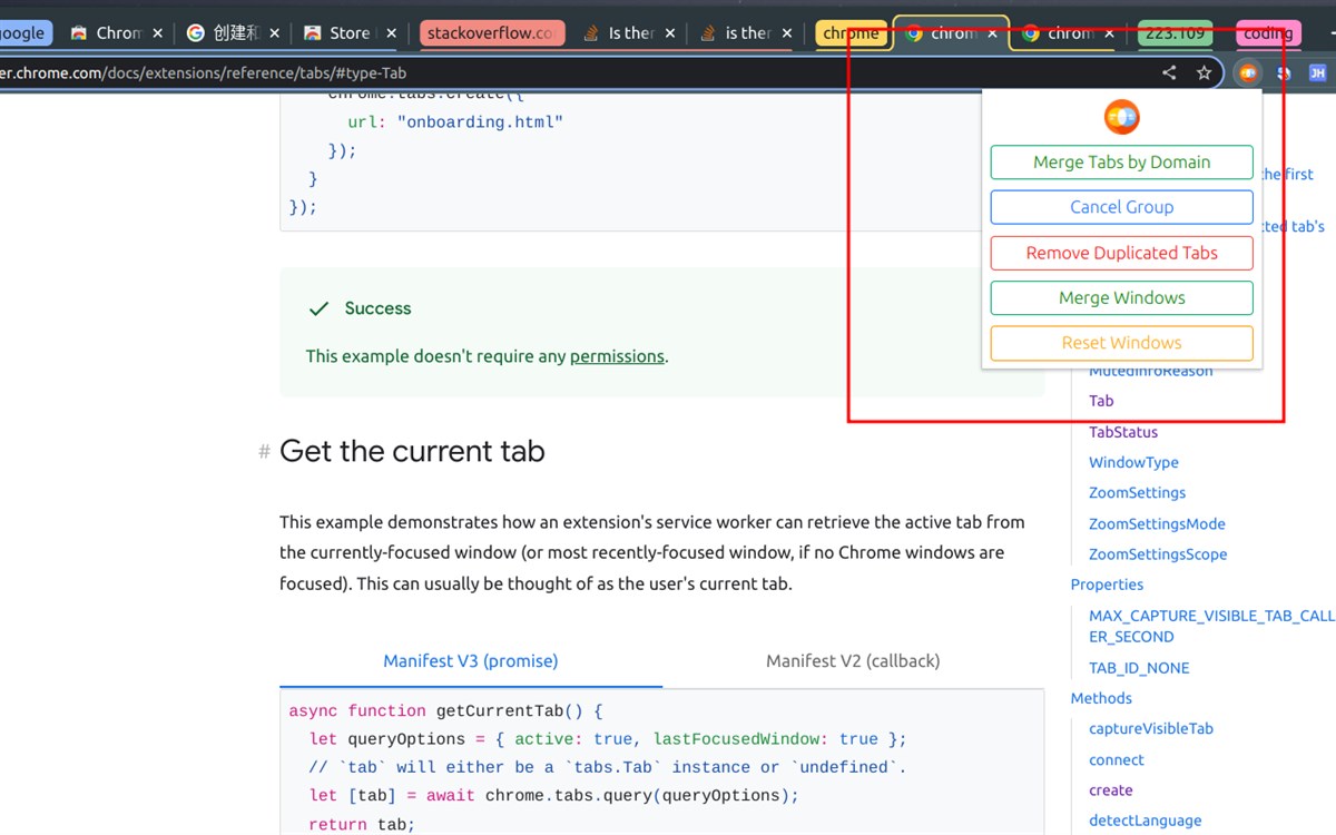 Manage Tabs Group - Complemento de edge