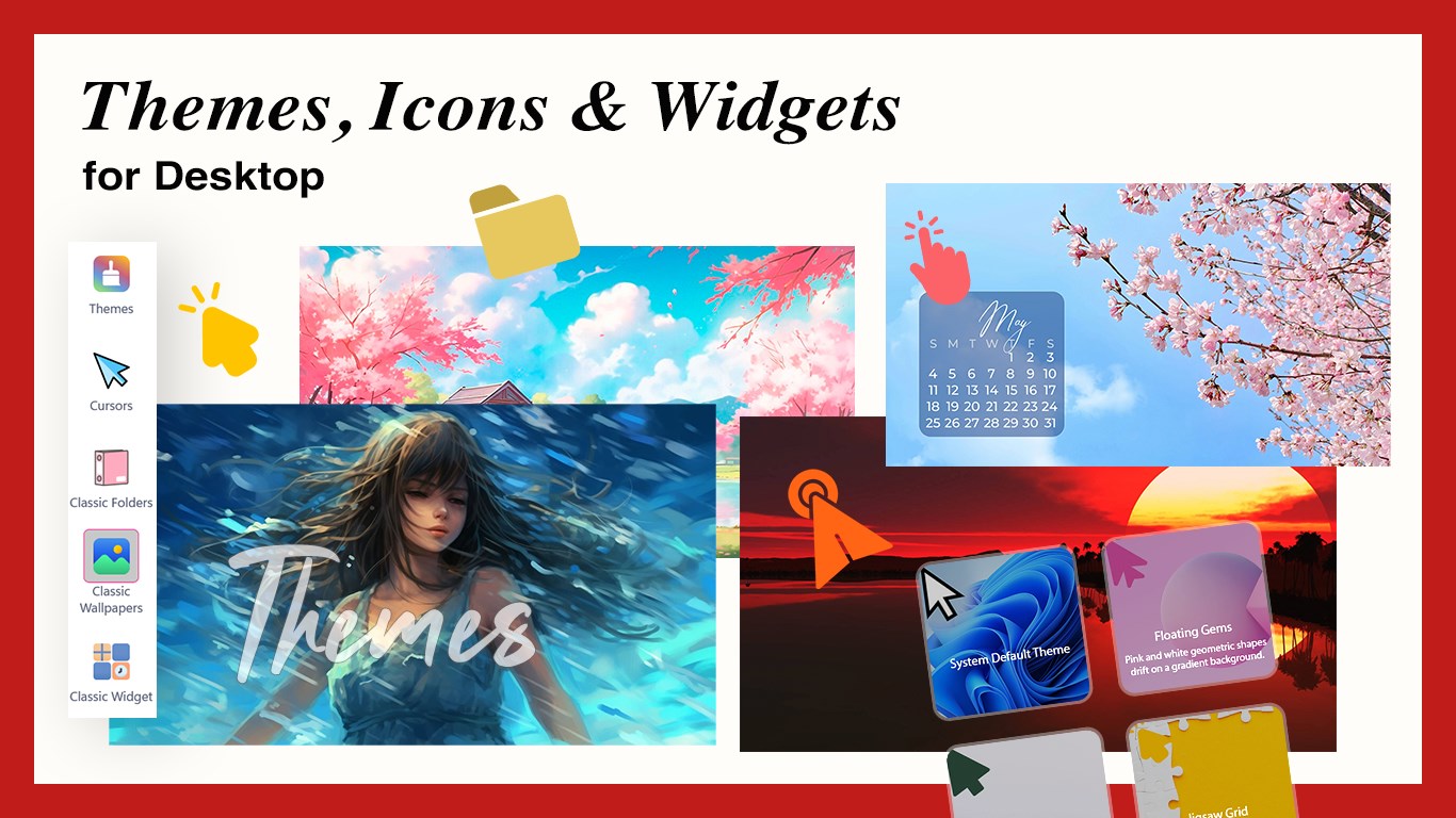 Themes, Icons & Widgets for Desktop screenshot