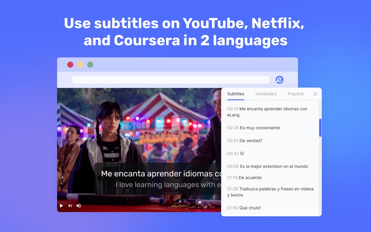 Learn languages with Netflix & YouTube