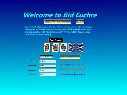 Simply Bid Euchre screenshot 2