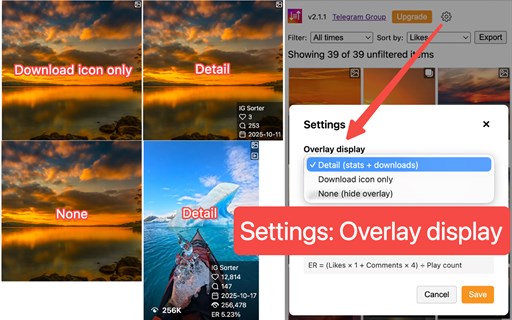 IG Sorter: Sort Instagram Posts & Reels
