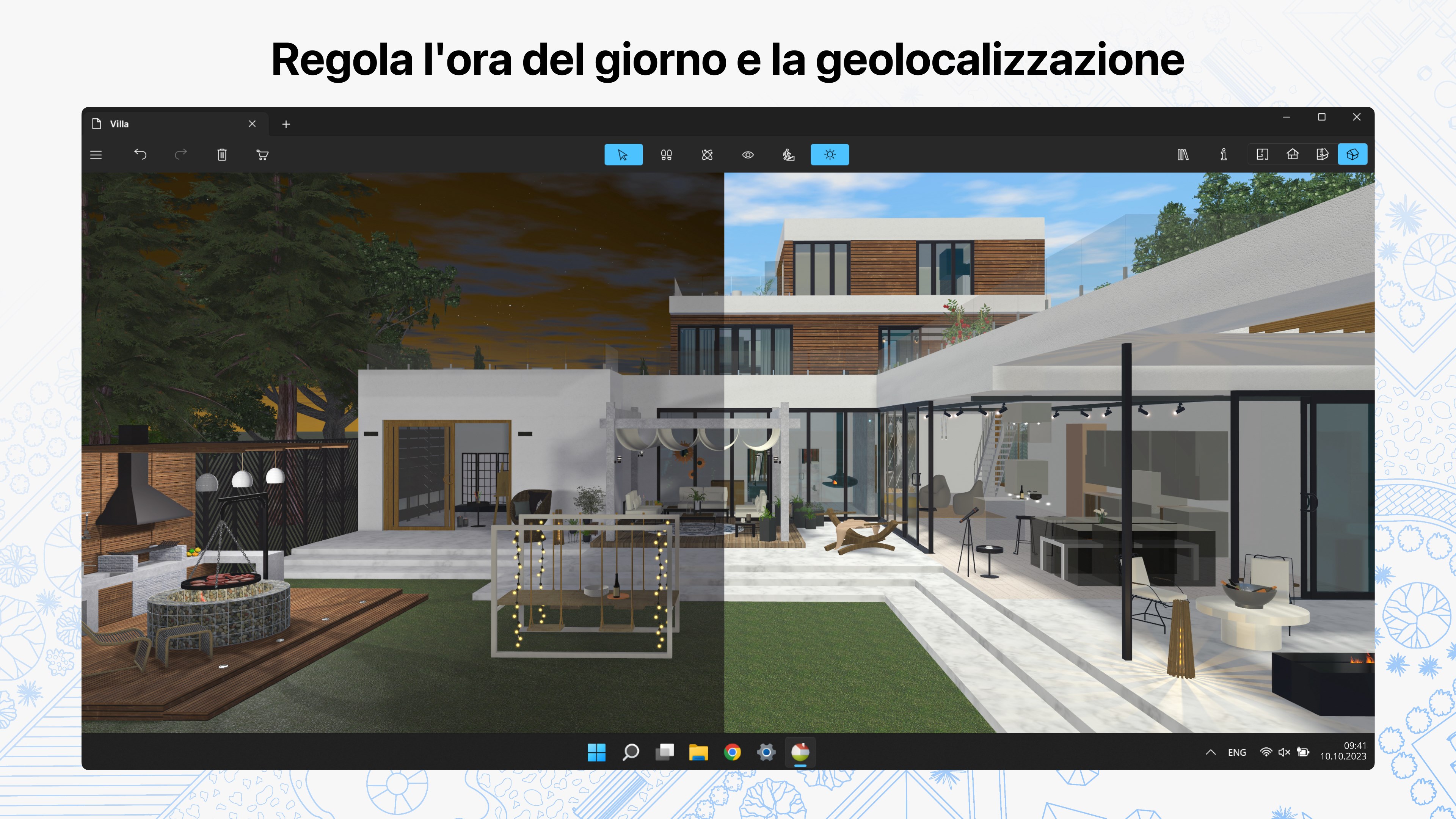 Come Disegnare Una Villa Costruzione Di Una Casa Di Lusso Con Disegno