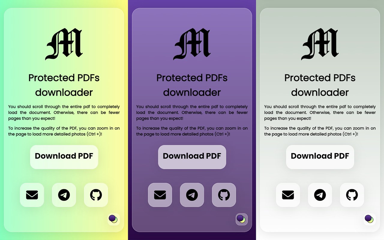 Protected PDF downloader