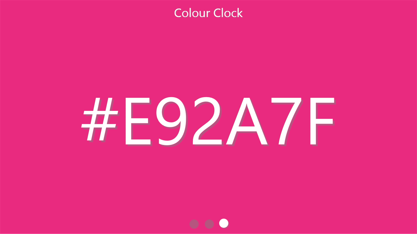 #3. Colour Clock (Windows) By: Nirmit Kavaiya