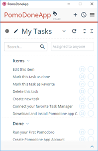 PomoDoneApp - Your Task List's Productivity Timer screenshot 2