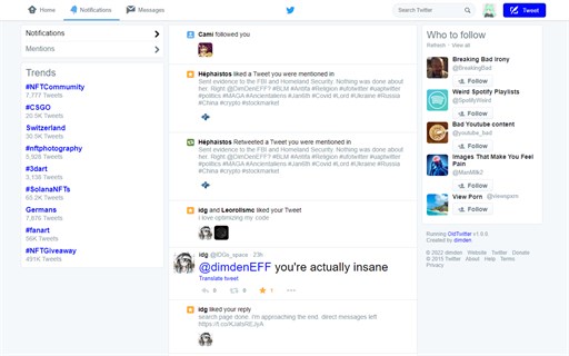 Old Twitter Layout (2025) - Fast Retro Twitter Look