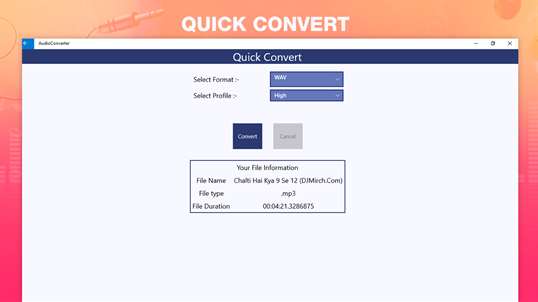 Audio Converter Any Format screenshot 1
