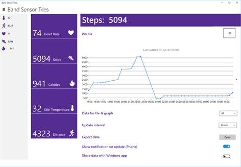 Band Sensor Tiles Screenshots 1