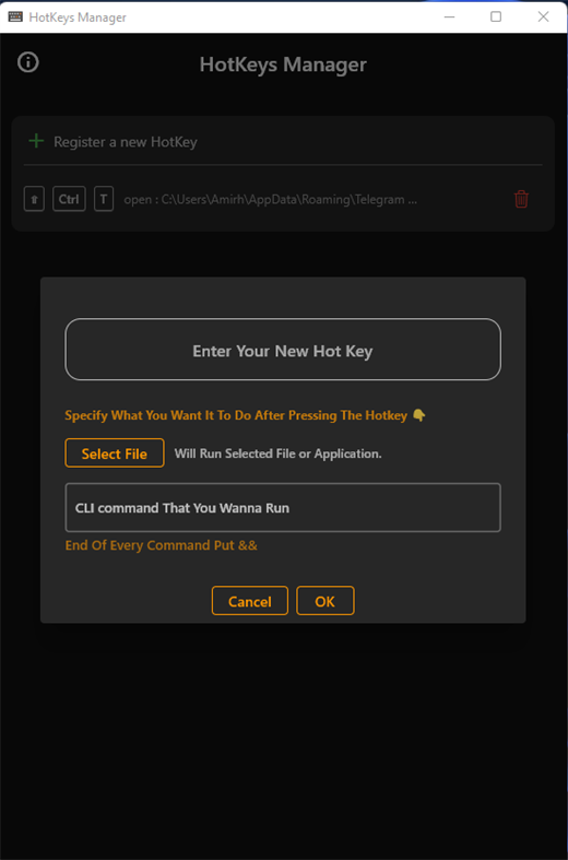 #2. Hotkeys Manager ͏ (Windows) От: Neon TM