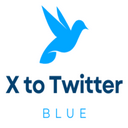 X To Twitter Blue icon