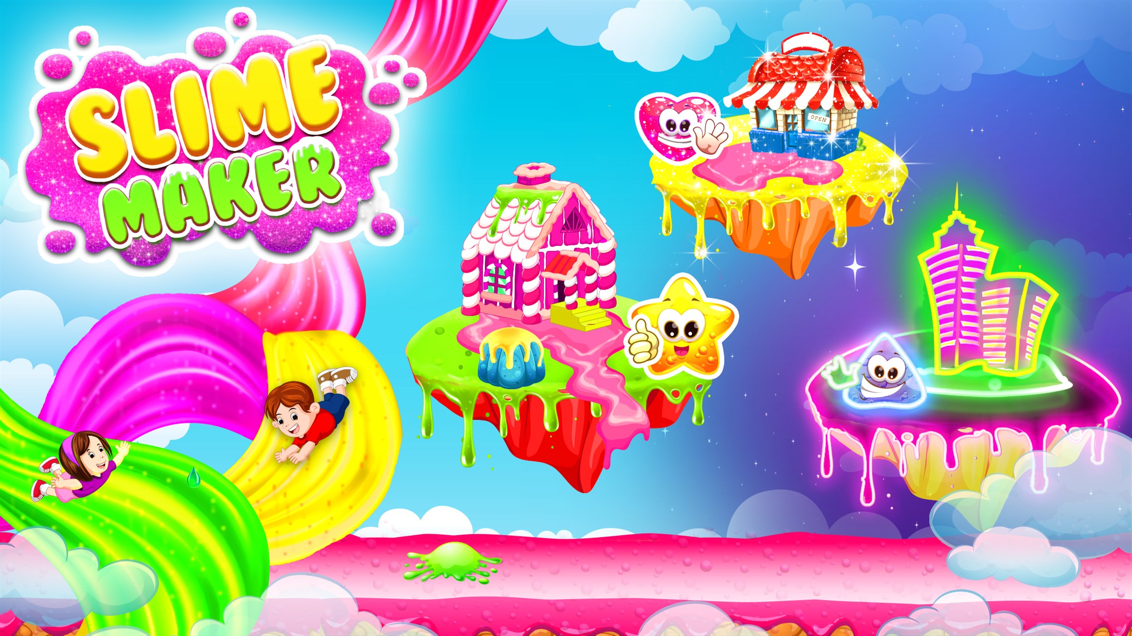 Super Slime Making & Shooting Game for Kids — Приложения Майкрософт