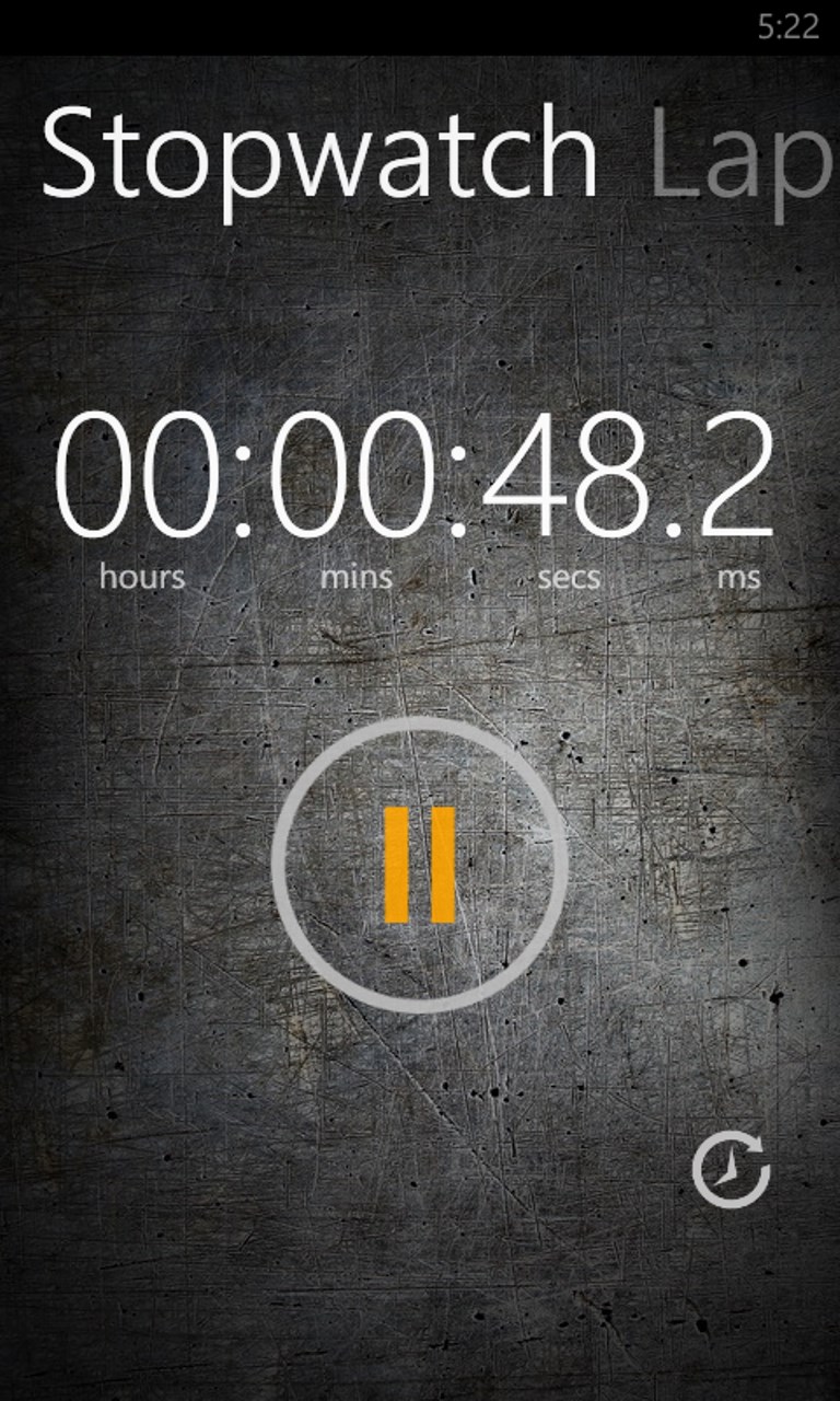 Stopwatch Timer for Windows 10 Mobile