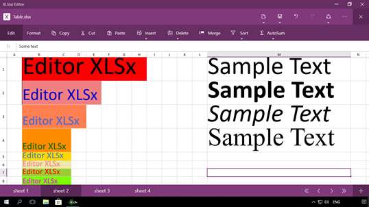 XLS(x) Editor screenshot 2