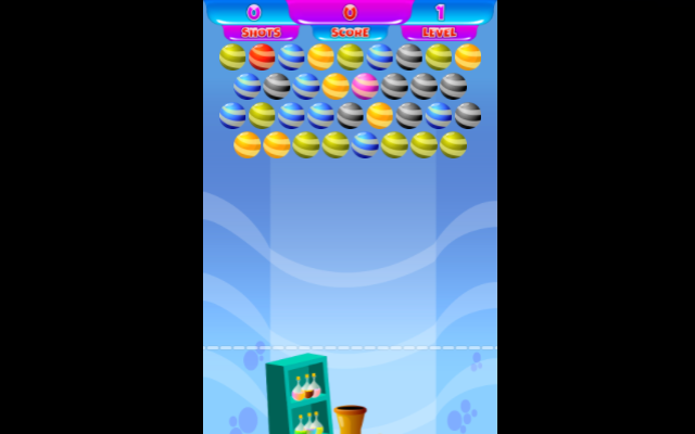 Professor Bubble Shooter Game