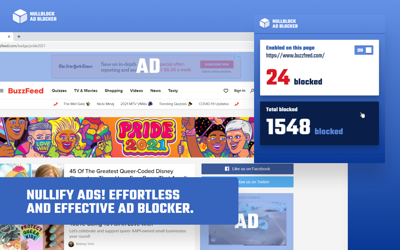Nullblock Ad blocker promo image