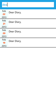 Diary screenshot 6