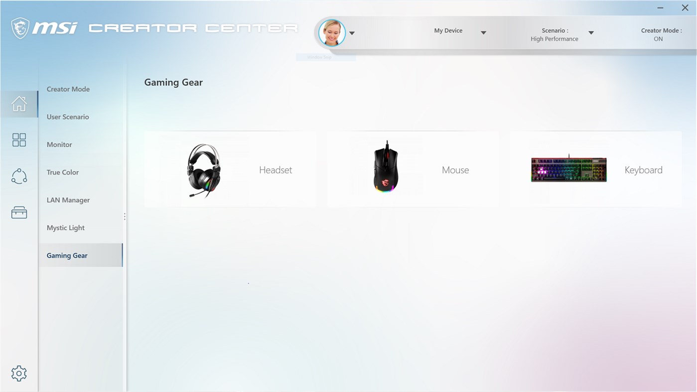 #7. MSI Creator Center (Windows) Podle: MICRO-STAR INTERNATIONAL CO., LTD